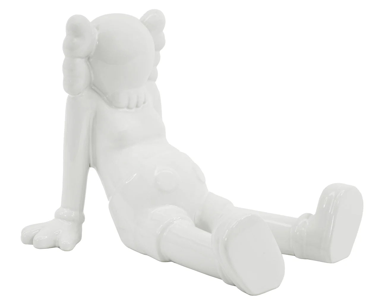 Sitting Kaws Ceramic Sculpture