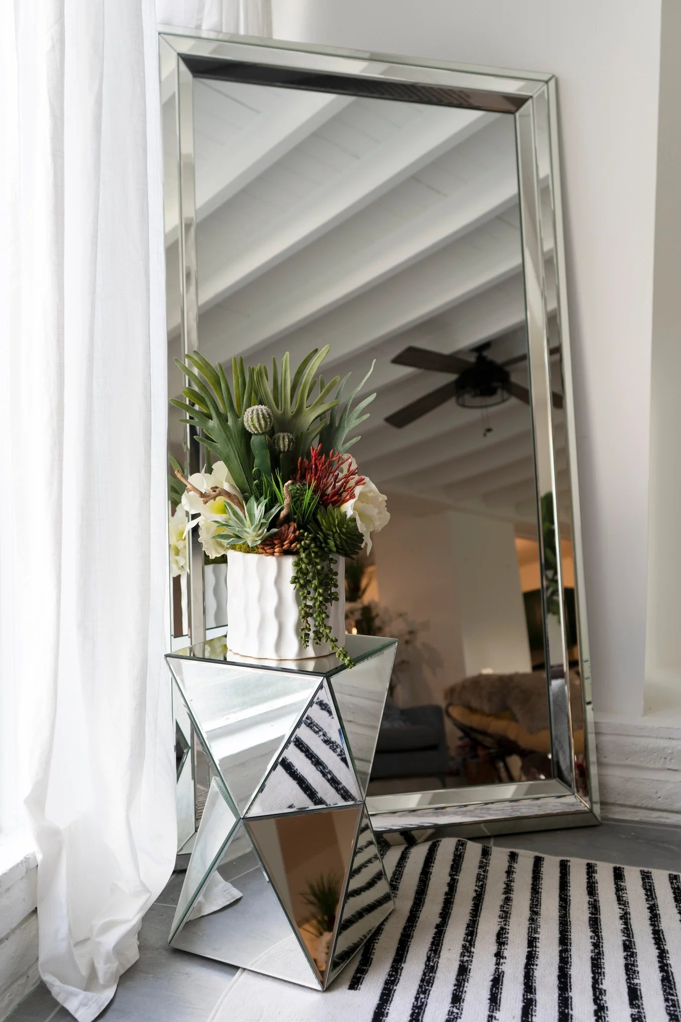X-Large Plain Floor Mirror