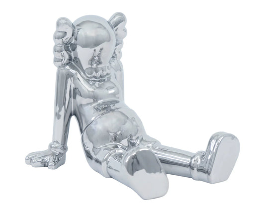 Sitting Kaws Ceramic Sculpture