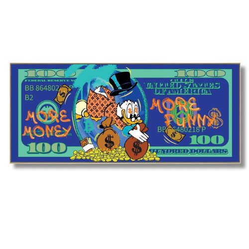Money duck canvas