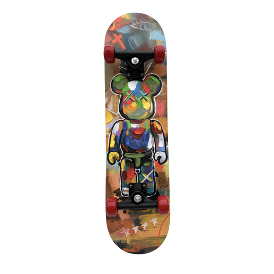 SKATEBOARD – GRAFFITI BEAR RED