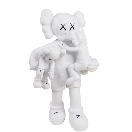 Kaws with kids sculpture